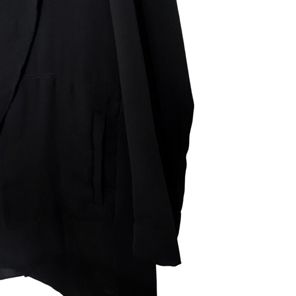 NWT GF Collection Vance Black Long Sheer Cardigan With Pockets - Picture 5 of 10